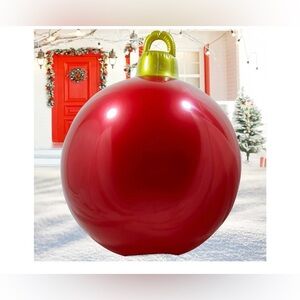 Red Inflatable Ornament Large PVC Outdoor Christmas Ornament